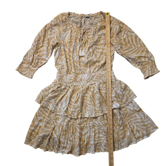 Patrons Of Peace Dress 100% Rayon M Fairy Isle Tassels Hippie Peasant Maxi - Picture 8 of 8